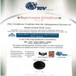 TUV World Certificate